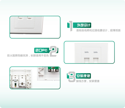 材质与美学并重 鸿雁GI系列雅白86型双网口信息面板实用评测